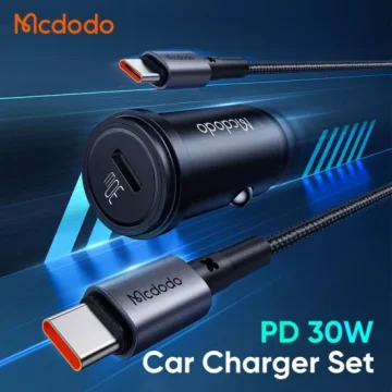 شارژر فندکی مکدودو MCDODO CC-7493 به همراه کابل دو سر تایپ سی