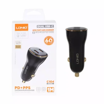 شارژر فندکی Ldnio مدل C104