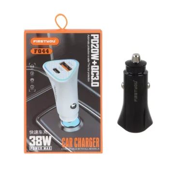 شارژر فندکی FirstYou مدل F044 (فست شارژ PD + QC3.0)