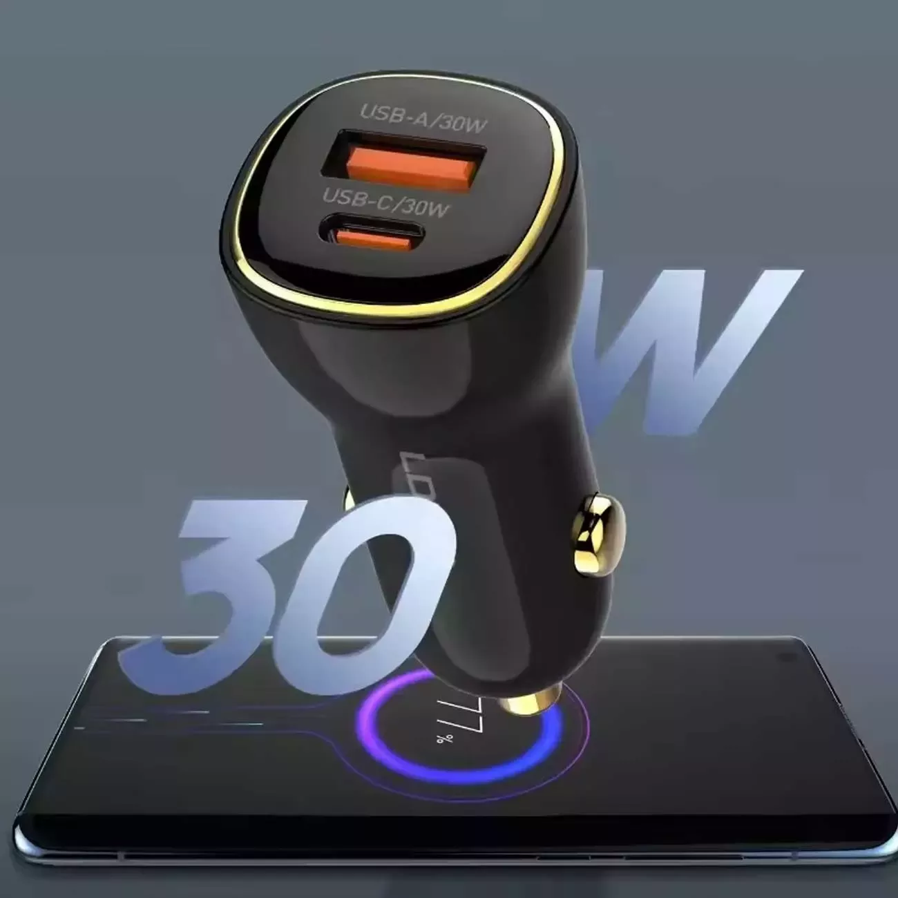شارژر فندکی الدینیو Ldnio C103 توان 60 وات همراه با کابل دو سر تایپ سی - تصویر 2
